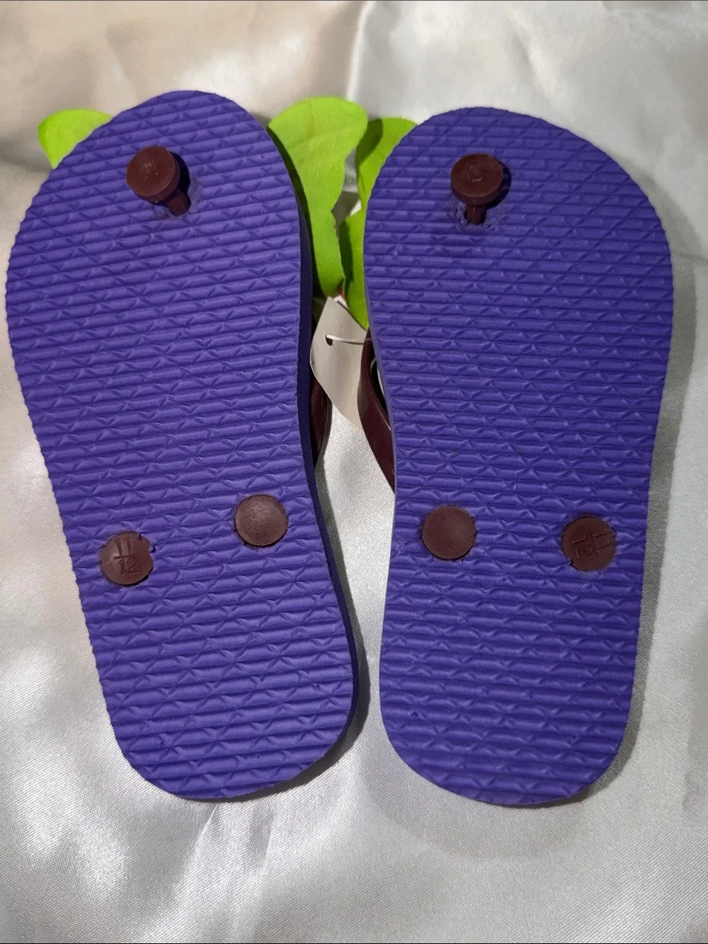 Tinkerbell Kids Butterfly Flip Flops - Disney Store Size 9/10